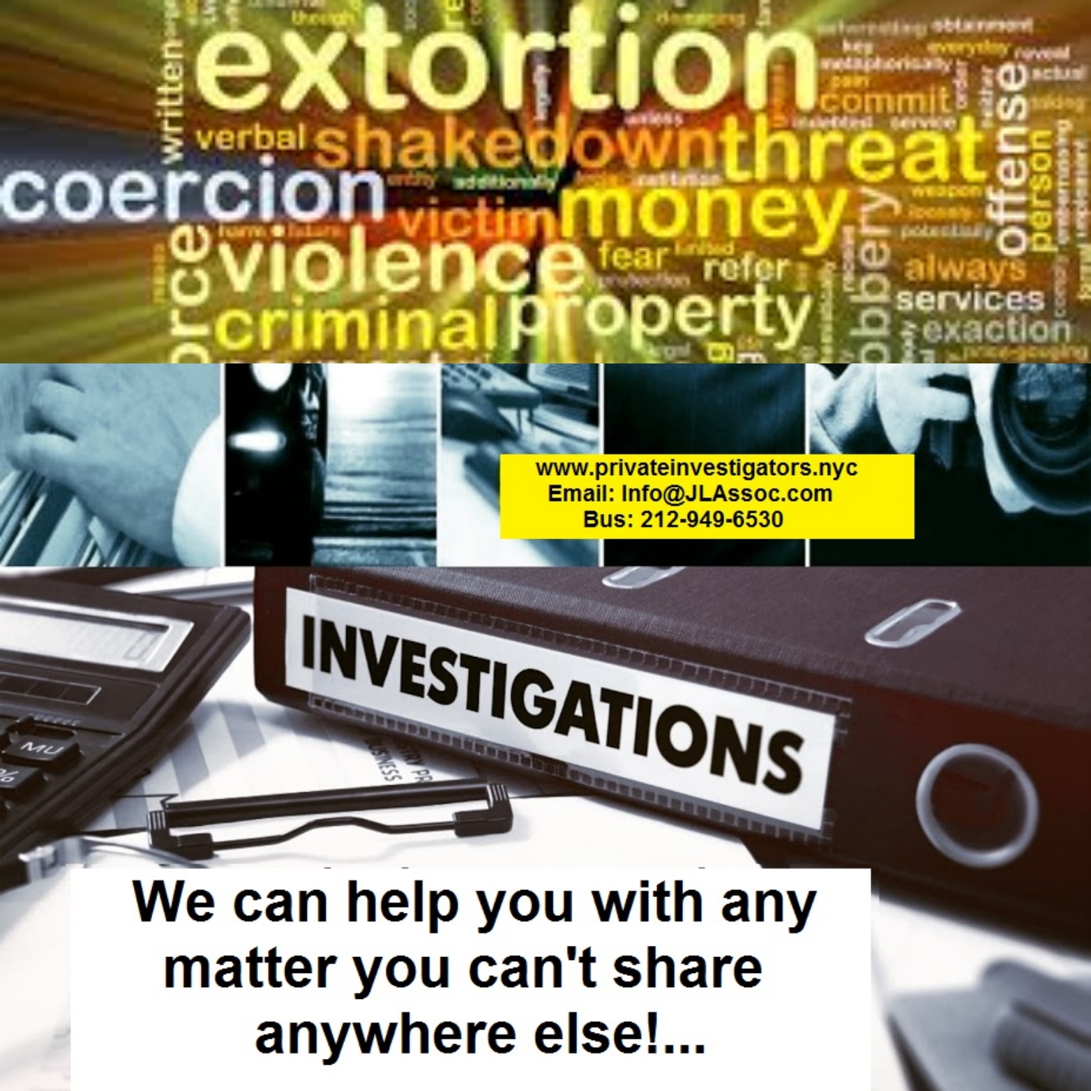 Extortion & Blackmail Investigations